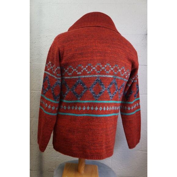 Rare Vintage Orlon Campus Sweater Cardigan Size Medium Virigin Acrylic - Picture 6 of 8